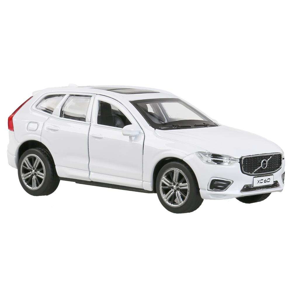 Внедорожник Volvo XC60 R-desing, инерционный, открываются двери, белый, 12 см  
