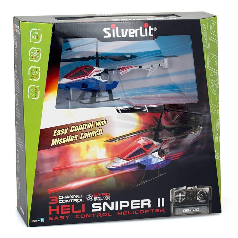3-х канальный вертолет Silverlit Heli Sniper 2 со стрелами  
