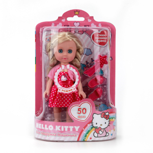 Интерактивная кукла Машенька, 15 см. с аксессуарами, из серии «Hello Kitty» 