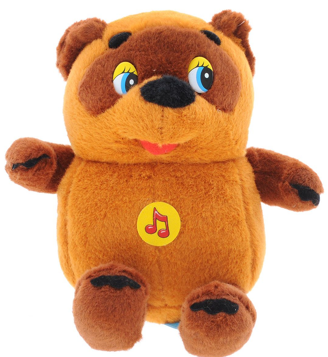 Озвученная мягкая игрушка - Медвежонок Винни-Пух, 15 см  