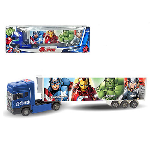Машинка Мстители - тягач с полуприцепом, Avengers, Marvel, 1:48 Машинка Мстители - тягач с полуприцепом, Avengers, Marvel, 1:48Грузовики/самосвалы<br>Машинка Мстители - тягач с полуприцепом, Avengers, Marvel, 1:48<br>