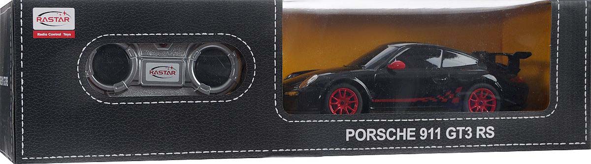 Машина на р/у - Porsche GT3 RS, черный, 1:24, 18 см  