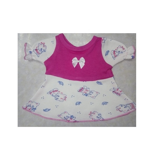 Комплект одежды для куклы Карапуз - Платье с косынкой, 40-42 см  