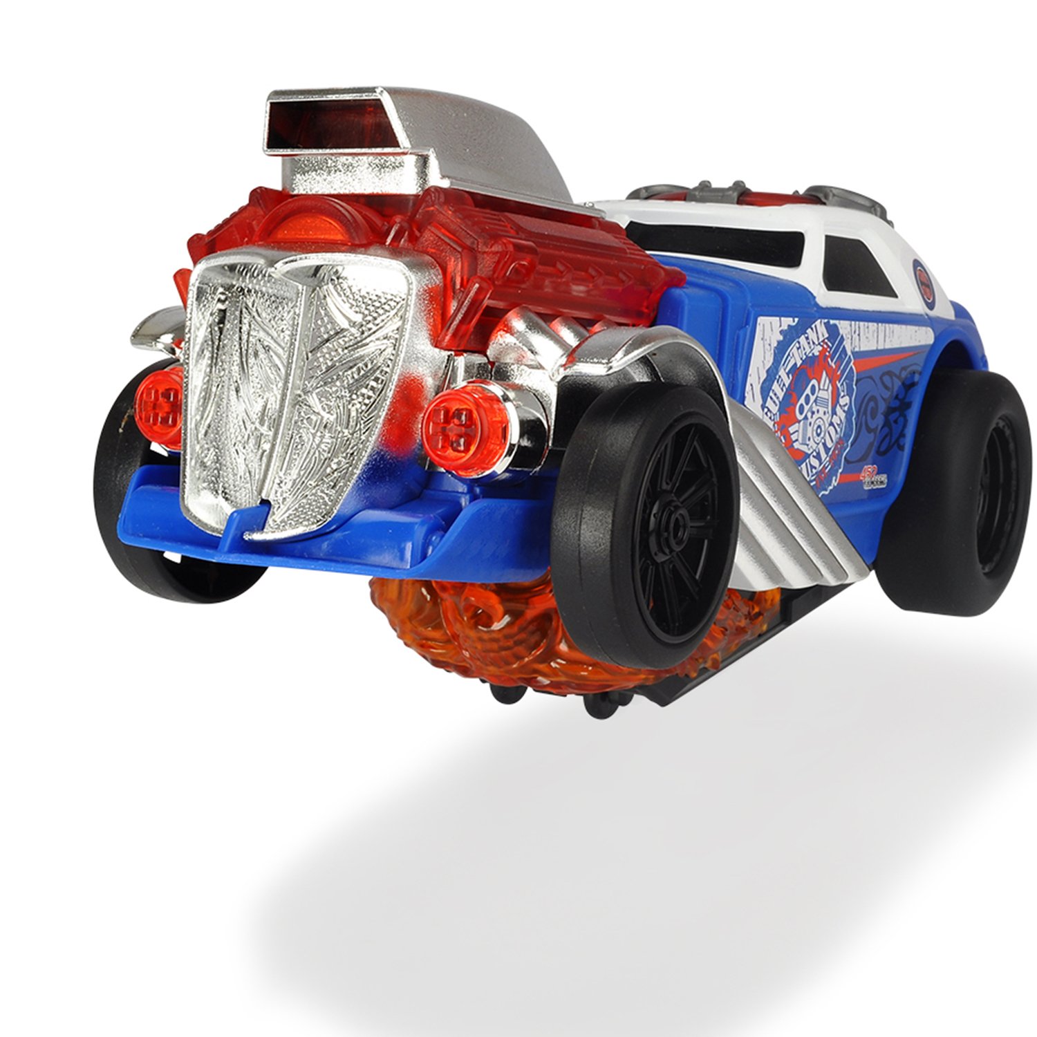 Машина - Демон скорости, моторизированная, 25 см, 4 звуковых и световых эффекта, синяя  