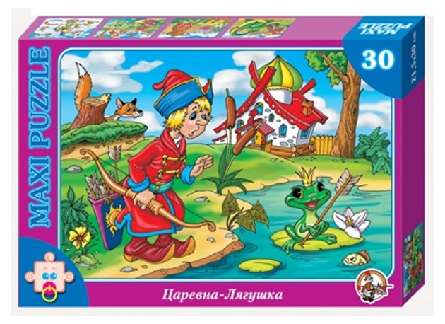 Пазл макси «Царевна лягушка», 30 элементов Пазл макси «Царевна лягушка», 30 элементовПазлы для малышей<br>Пазл макси «Царевна лягушка», 30 элементов<br>