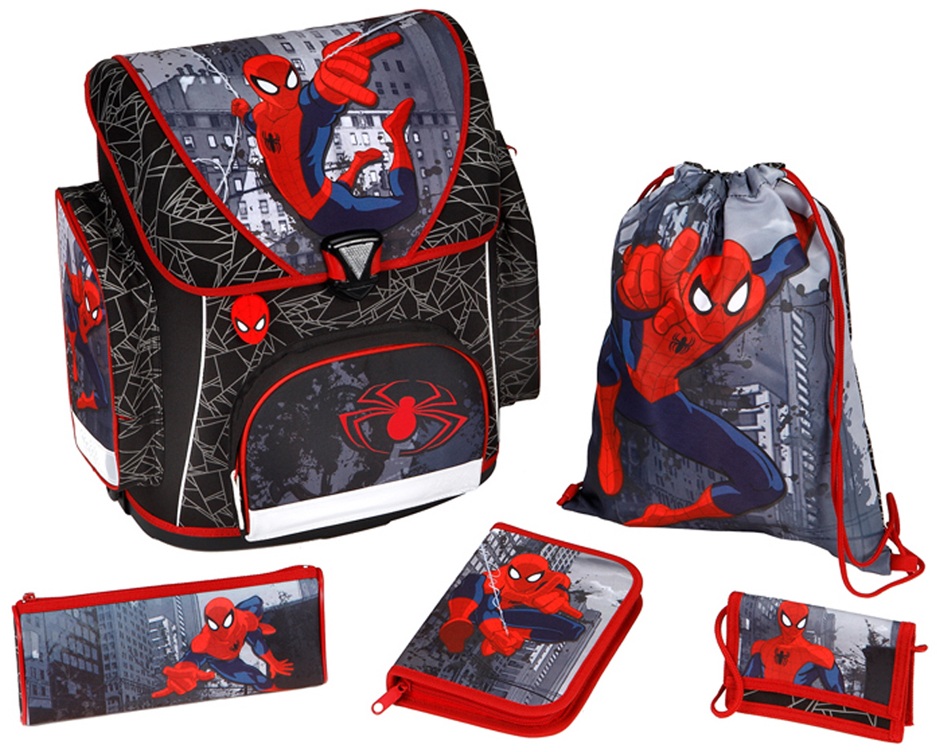 Scooli ранец с наполнением Spider-Man Scooli ранец с наполнением Spider-ManШкольные рюкзаки<br>Scooli ранец с наполнением Spider-Man<br>