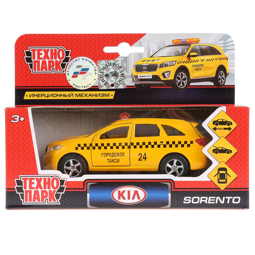Металлическая инерционная модель – Kia Sorento Prime Такси, 12 см  