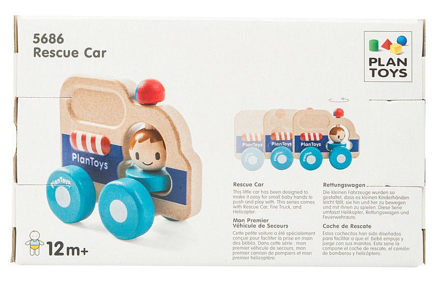 Деревянная игрушка – Спасательная машина  