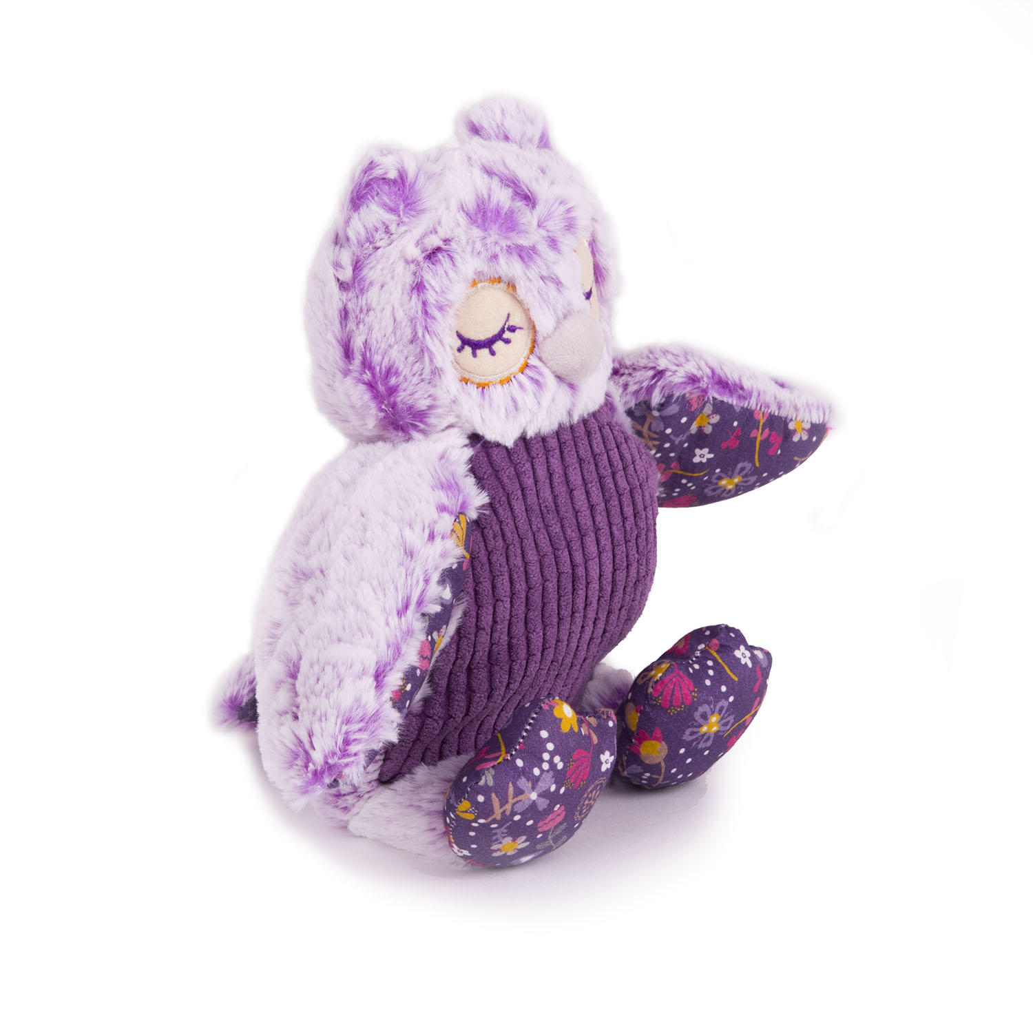 Мягкая игрушка – Совушка фиолетовая, 18 см  
