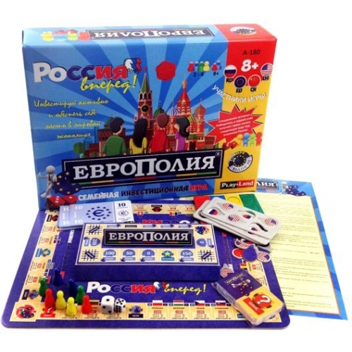 Игра настольная - Европолия Игра настольная - ЕврополияМонополия<br>Игра настольная - Европолия<br>