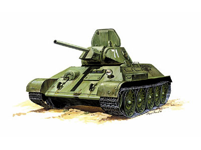 Модель для склеивания - Советский танк Т-34/76 Модель для склеивания - Советский танк Т-34/76Модели танков для склеивания<br>Модель для склеивания - Советский танк Т-34/76<br>