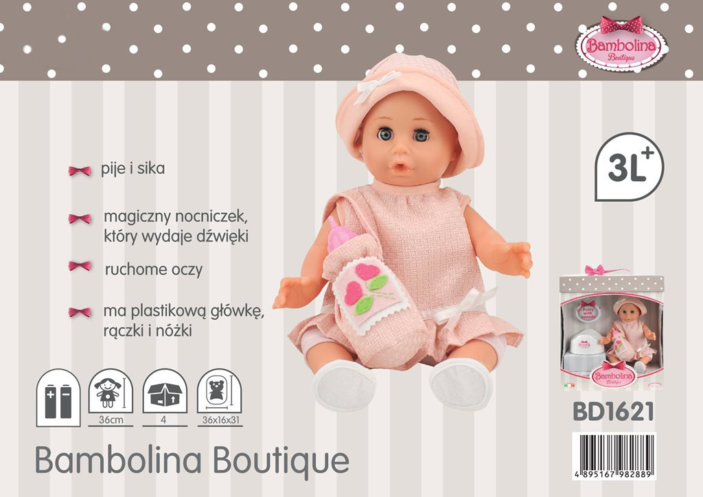 Кукла Bambolina Boutique с аксессуарами, 36 см.  