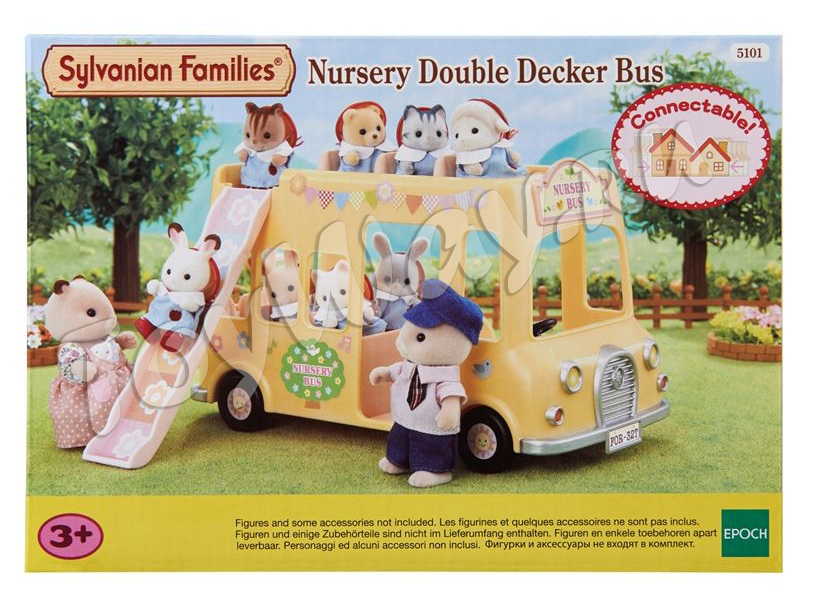 Sylvanian Families - Двухэтажный автобус для малышей  