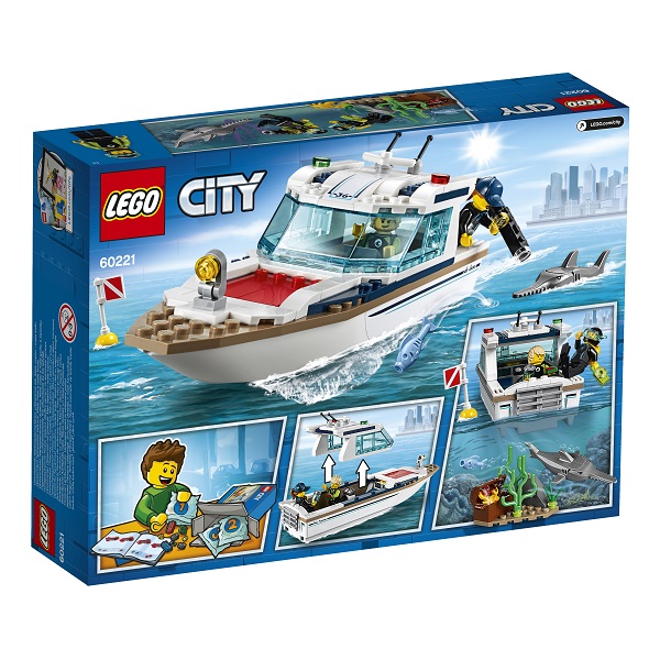 Конструктор Lego City Great Vehicles - Яхта для дайвинга  