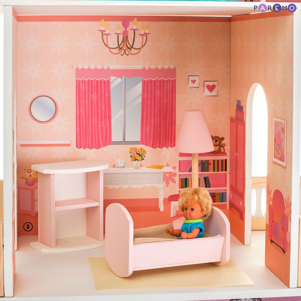 Кукольный домик - Поместье Монтевиль, с мебелью  