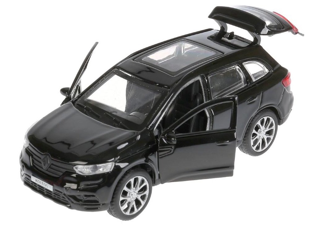 Модель Renault Koleos 12 см, открываются двери, инерционный, черный  