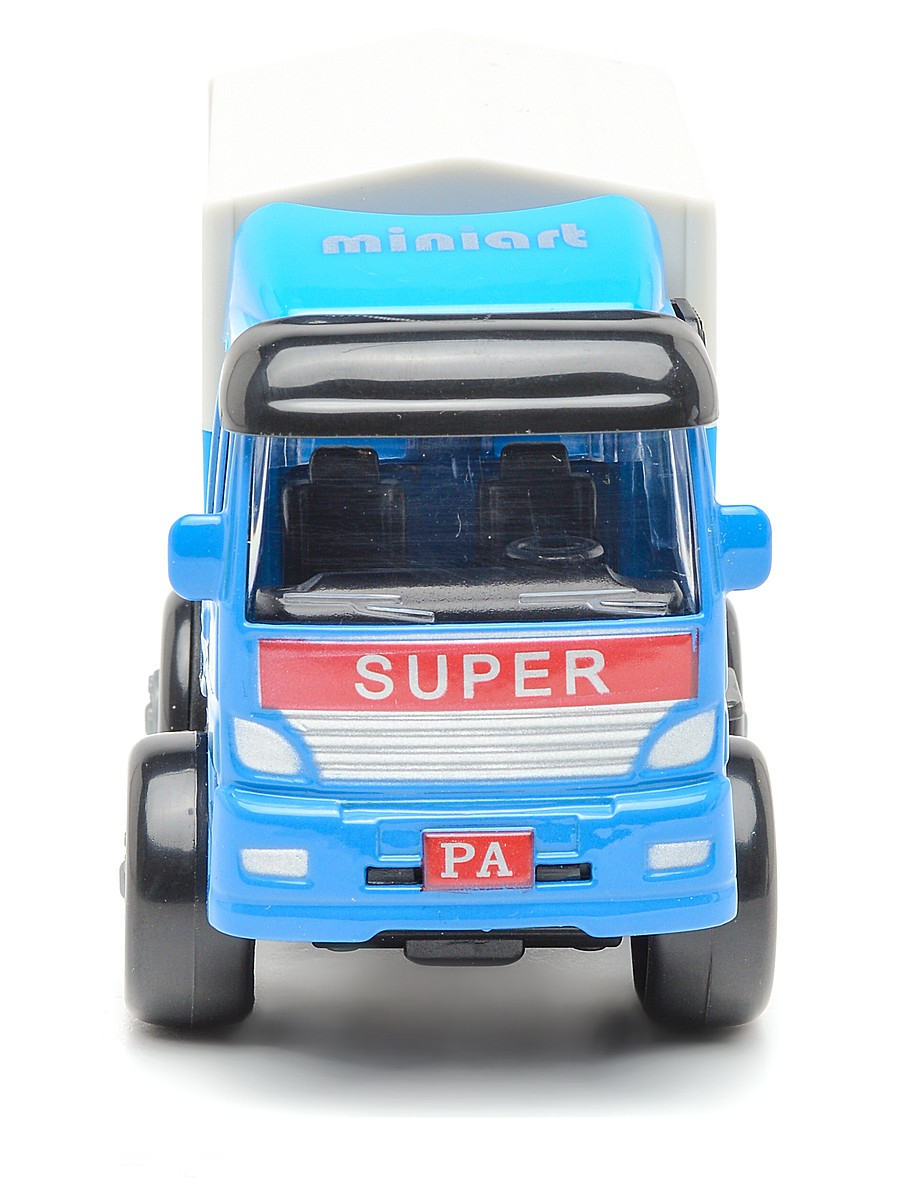 Грузовик со съемным тентом инерционный, металлическая кабина, 1:60