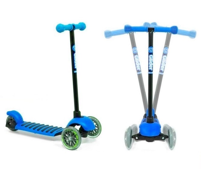 Самокат 3-х колесный Glider mini, blue Самокат 3-х колесный Glider mini, blueТрехколесные самокаты<br>Самокат 3-х колесный Glider mini, blue<br>