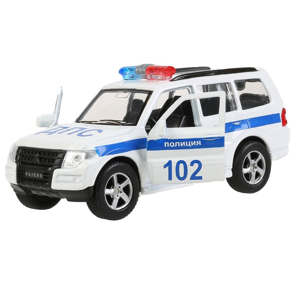 Машина Мицубиши Pajero – Полиция, 12 см, открываются двери, багажник инерционный механизм -WB) 
