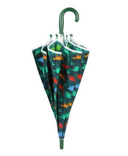 Зонт детский - Динозаврики, 48 см, свисток, полуавтомат  