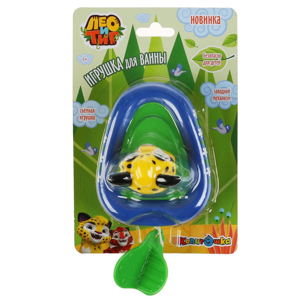 Игрушка пластизоль для ванны Лео и Тиг - Лео с лодкой  