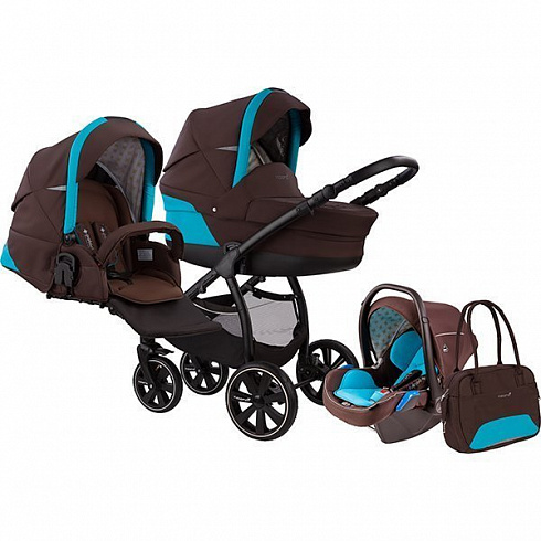 Коляска детская Noordi Polaris SP 3/1, brown algiers blue Коляска детская Noordi Polaris SP 3/1, brown algiers blueКоляски для детей<br>Коляска детская Noordi Polaris SP 3/1, brown algiers blue<br>