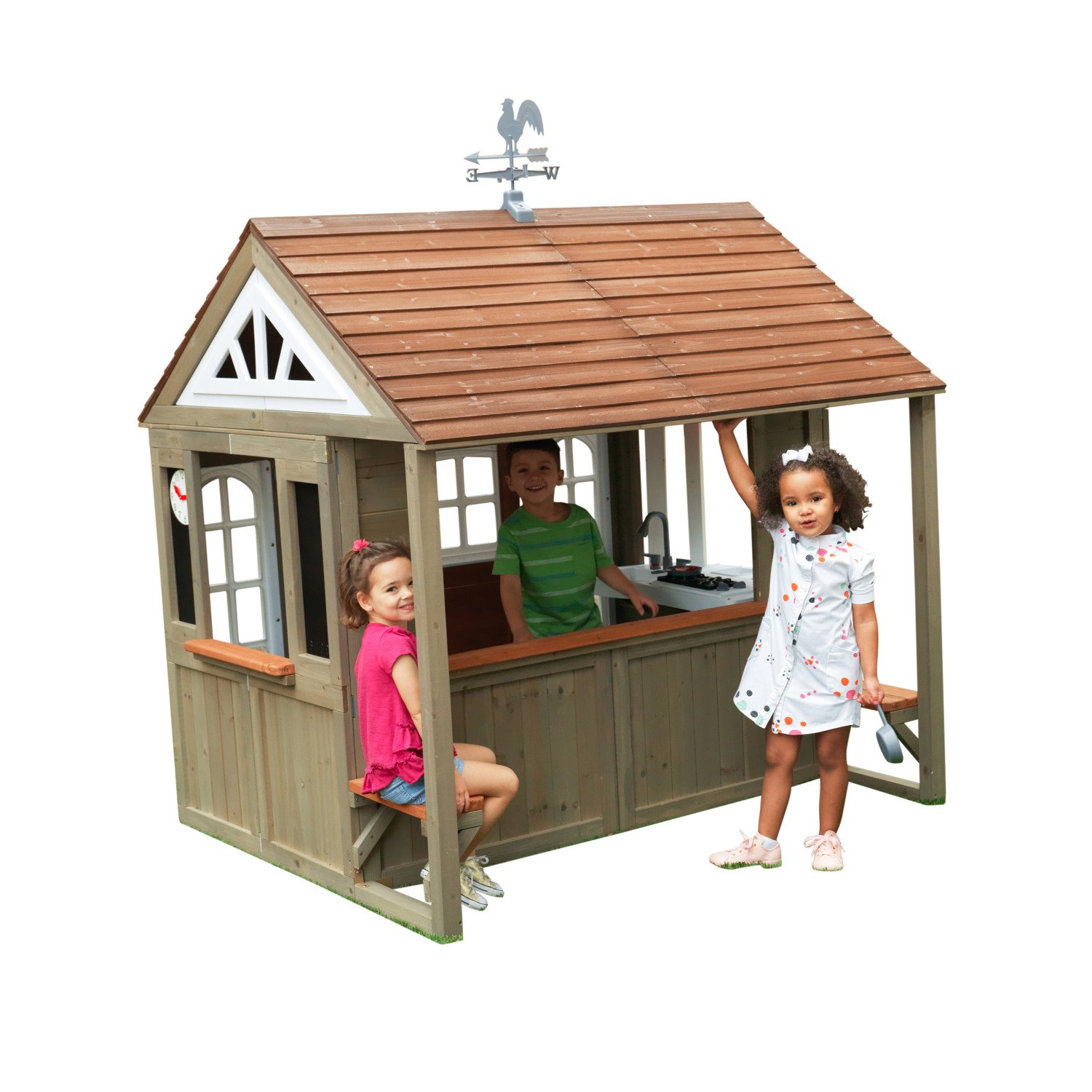 Поместье Кантри Виста деревянный игровой домик для улицы  