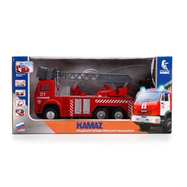 Радиоуправляемая пожарная машина «Камаз» со светом и звуком, 25 см  