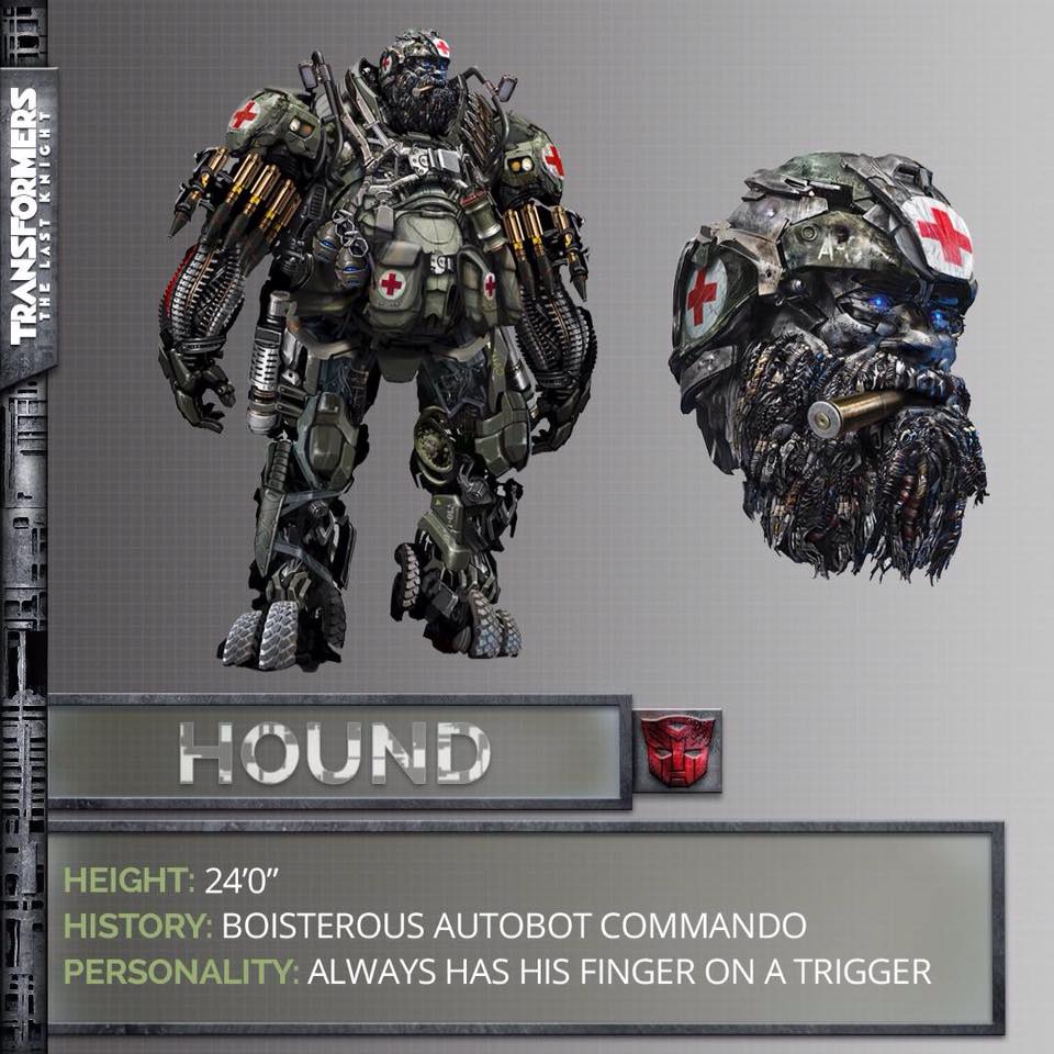 Трансформер из серии Трансформеры 5: Последний рыцарь – Autobot Hound, 10 см.  