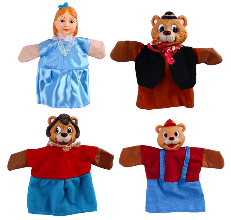 Кукольный театр - Три медведя, 4 куклы  