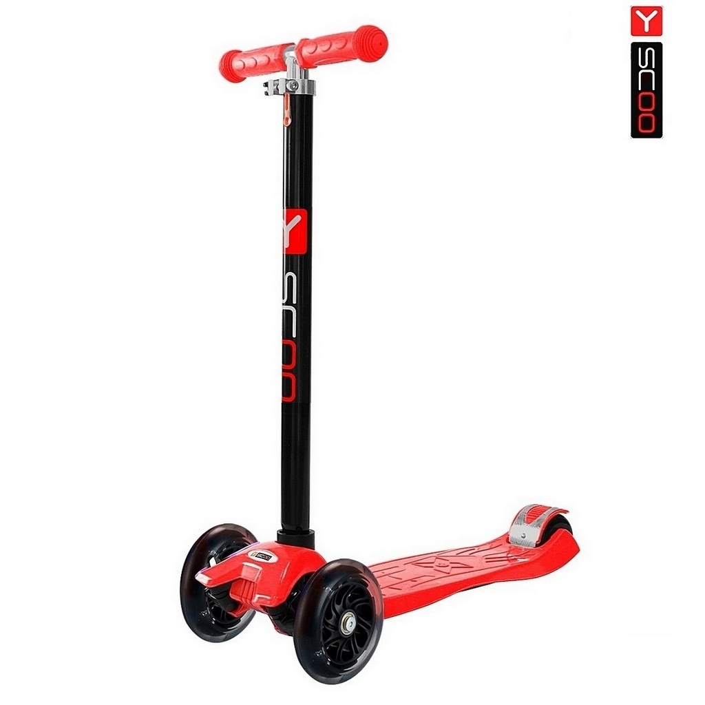 Самокат RT Maxi Shine A20 с 4-мя светящимися колесами, red Самокат RT Maxi Shine A20 с 4-мя светящимися колесами, redТрехколесные самокаты<br>Самокат RT Maxi Shine A20 с 4-мя светящимися колесами, red<br>