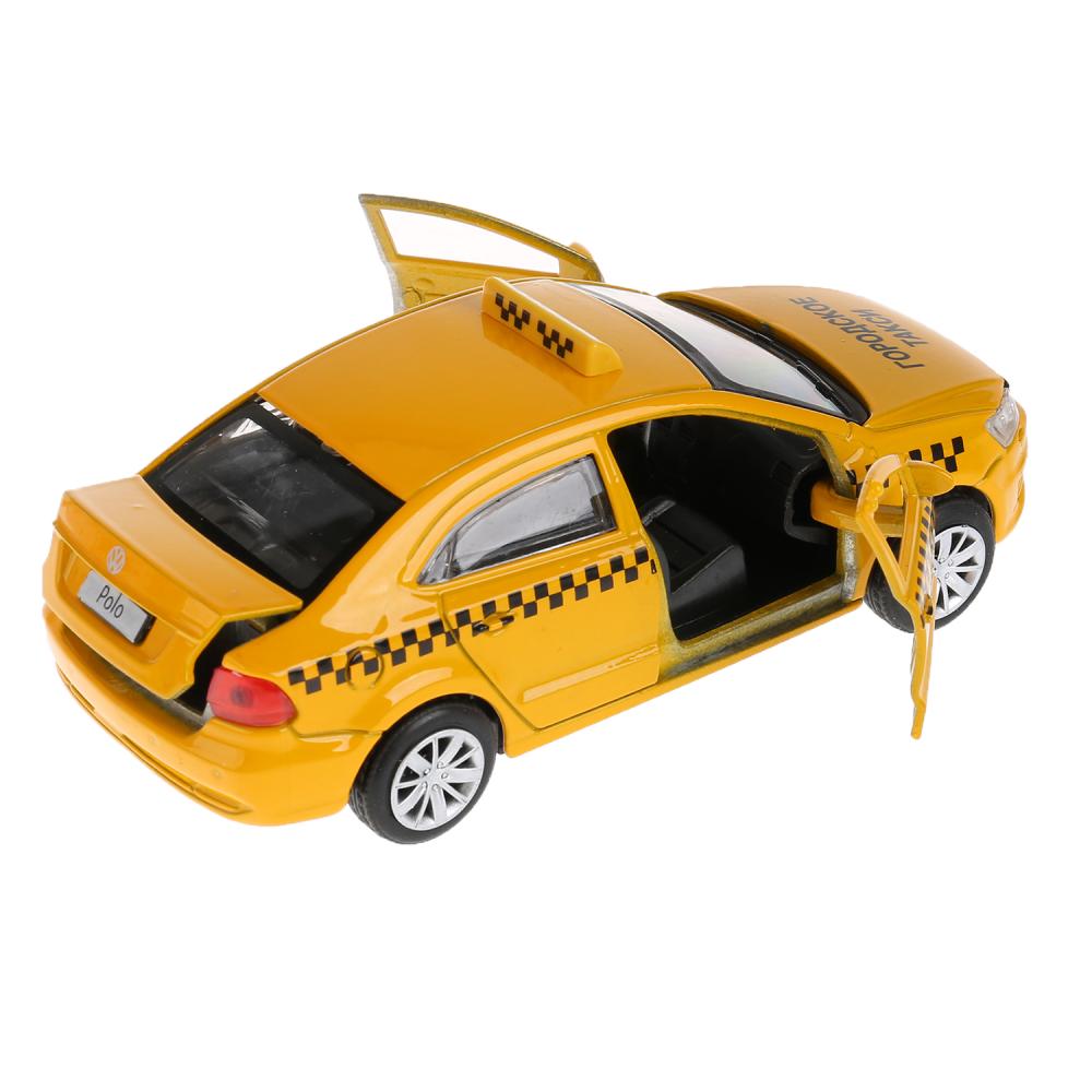 Металлическая инерционная модель – VW Polo Такси, 12 см  
