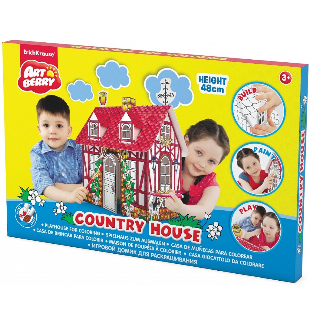 Домик игровой для раскрашивания - Загородный Дом/Country house  