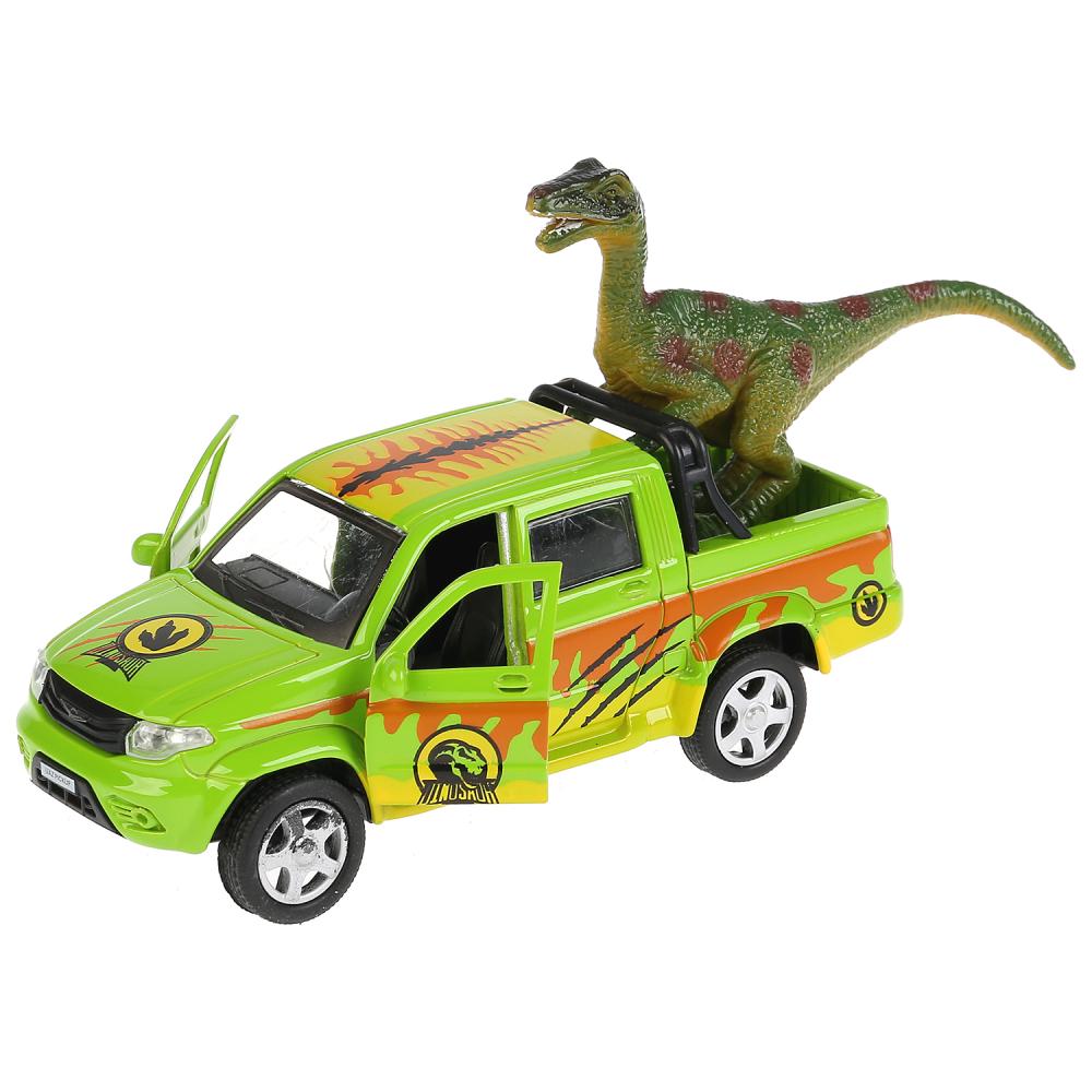 Металлическая инерционная машина – Uaz Pickup Сафари, 12 см, открывающиеся двери, с динозавром
Металлическая инерционная машина – Uaz Pickup Сафари, 12 см, открывающиеся двери, с динозавром