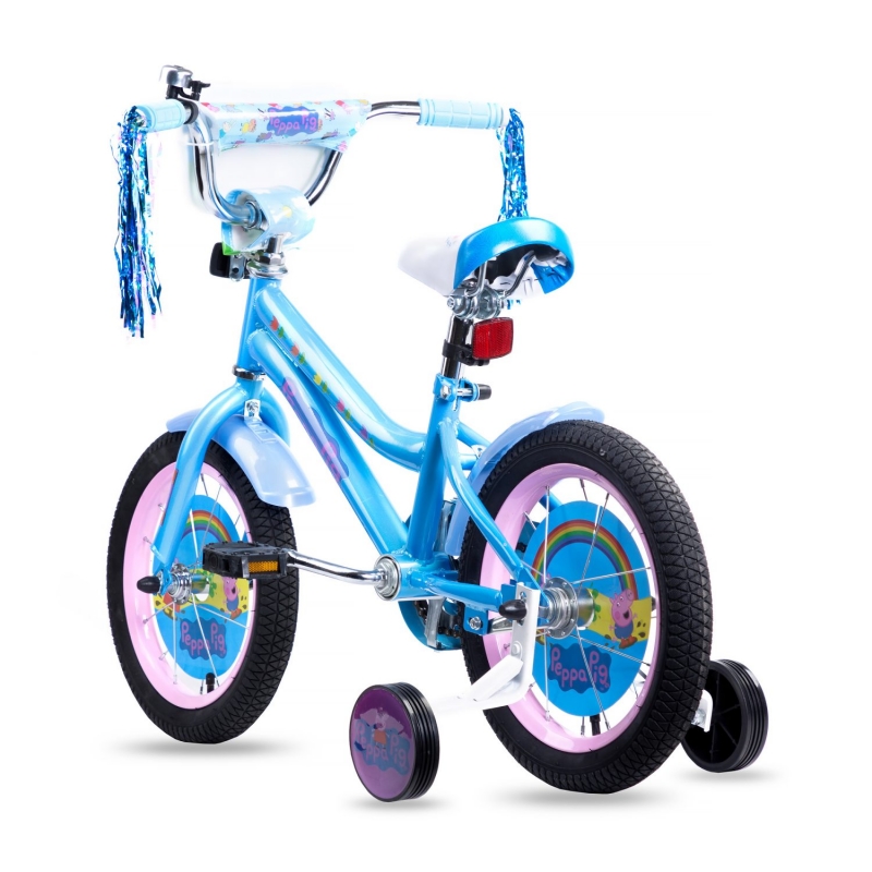 Детский велосипед Navigator Peppa Pig, колеса 14", стальная рама, стальные обода, ножной тормоз  