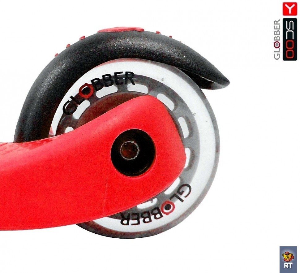 Самокат RT Globber My free FIXED, красный, с блокировкой колес