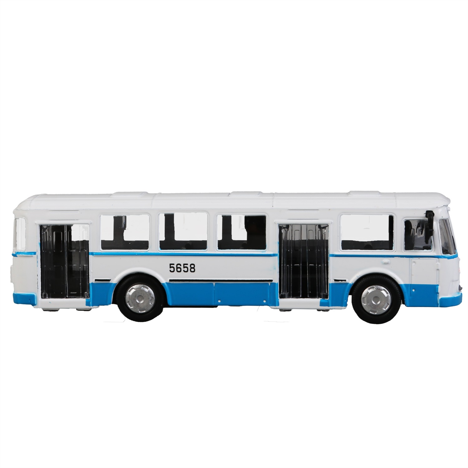Модель Автобус Лиаз-677 15 см двери открываются инерционная металлическая  