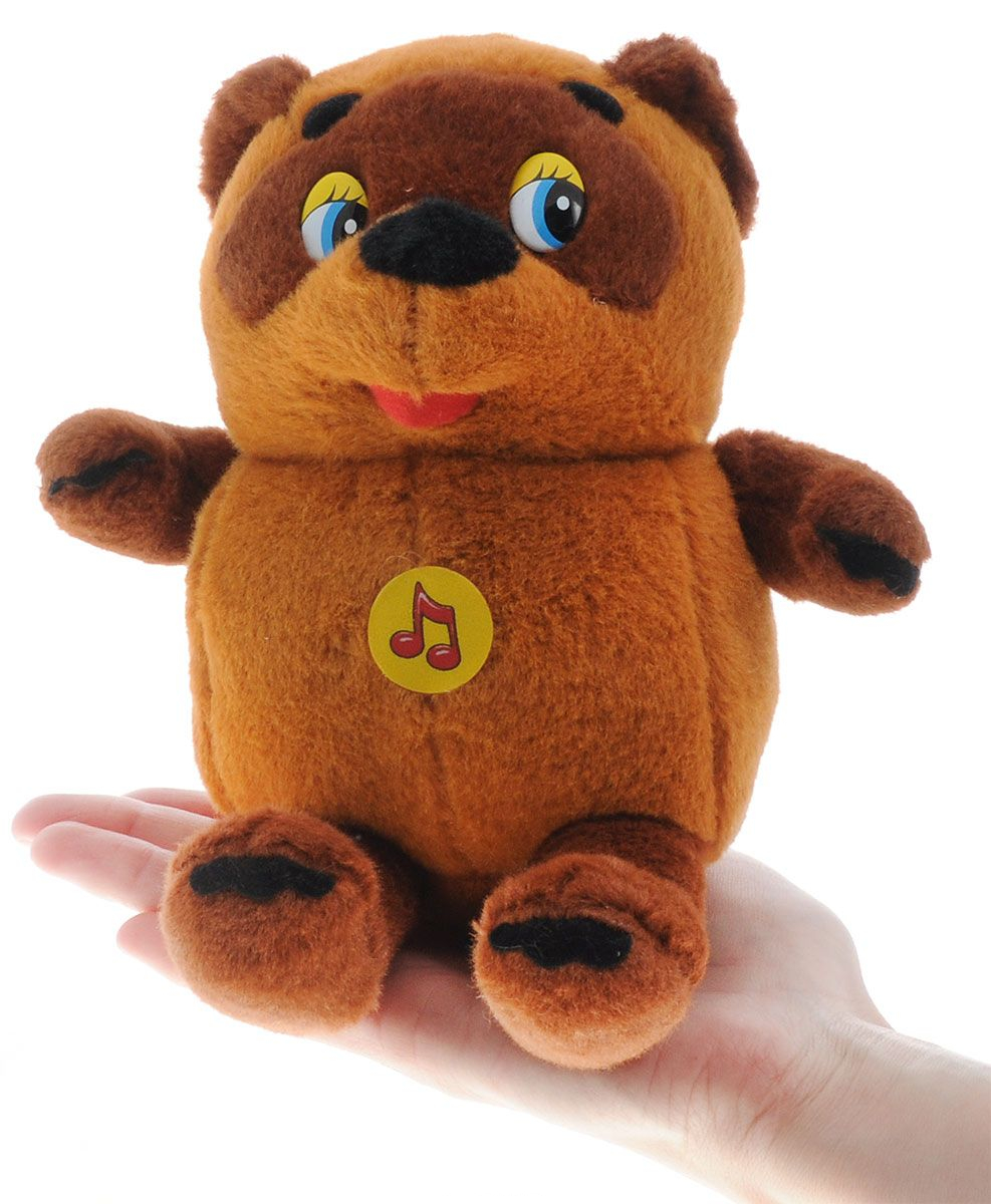 Озвученная мягкая игрушка - Медвежонок Винни-Пух, 15 см  