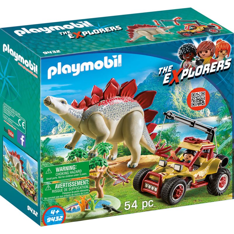 Игровой набор – Динозавры: Исследовательский транспорт со Стегозавром  