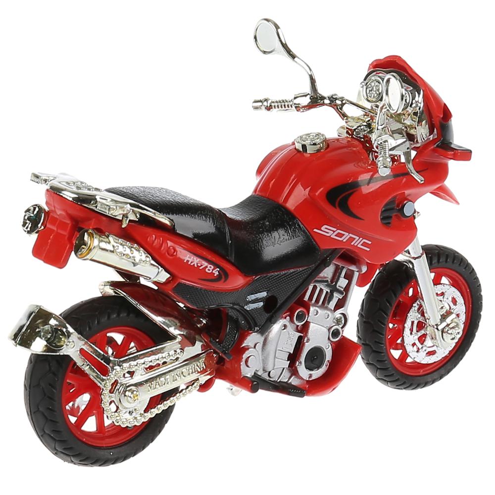 Мотоцикл Эндуро 14 см, свет-звук, выдвижная подножка, вращается руль  