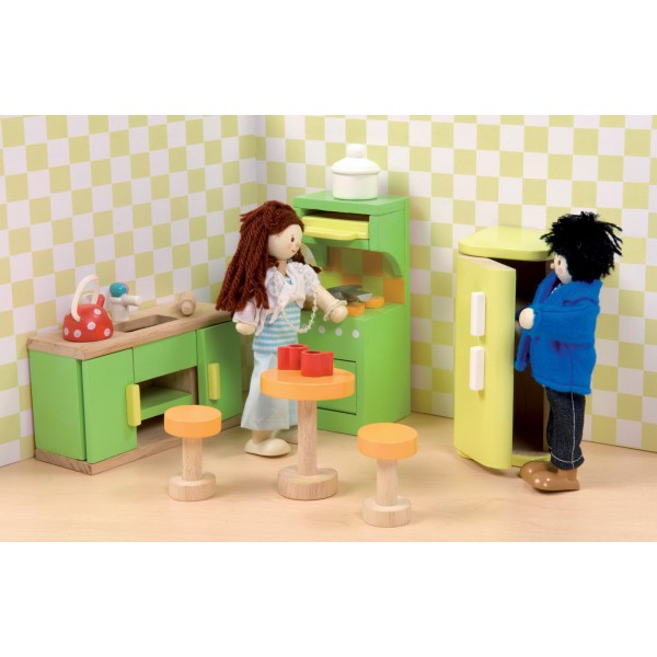 Набор кукольной мебели для кухни - Сахарная слива  