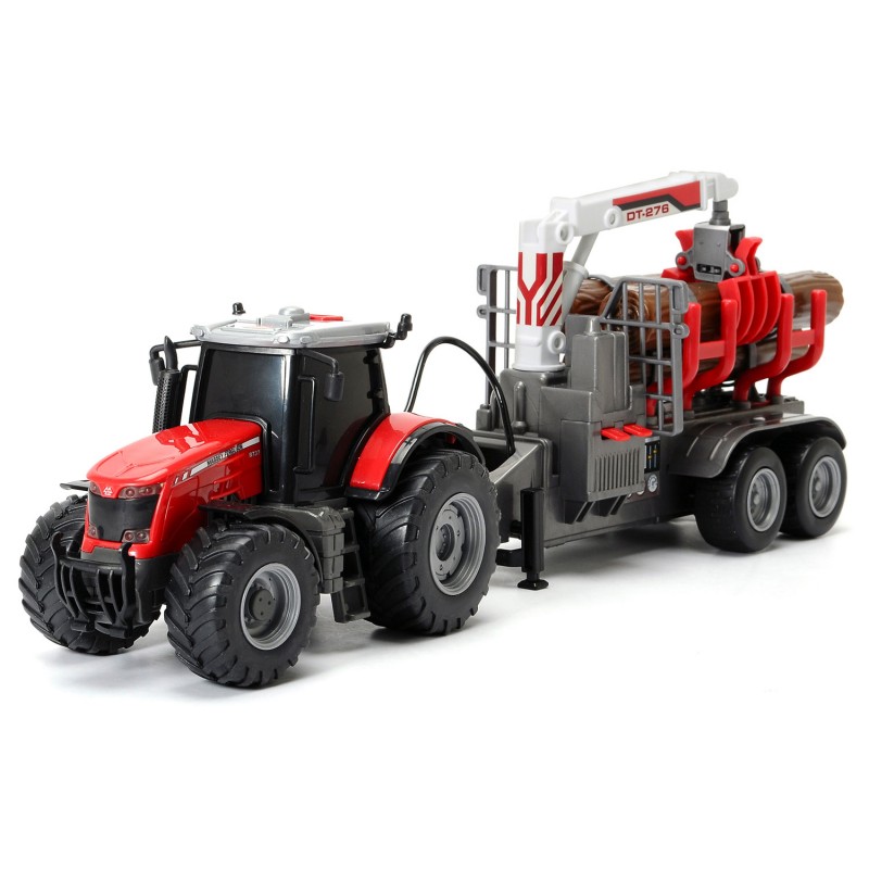 Трактор Massey с прицепом, световыми и звуковыми эффектами Трактор Massey с прицепом, световыми и звуковыми эффектамиИгрушечные тракторы<br>Трактор Massey с прицепом, световыми и звуковыми эффектами<br>
