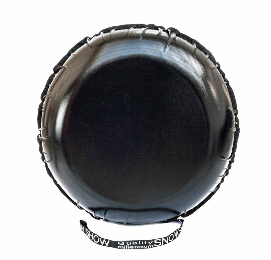 Санки надувные - Тюбинг, скандинавский орнамент черный, диаметр 118 см  