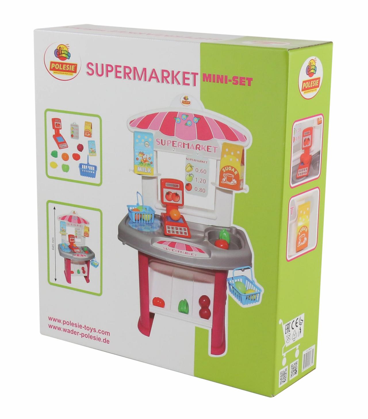Игровой набор Супермаркет с витриной и товарами, в коробке  