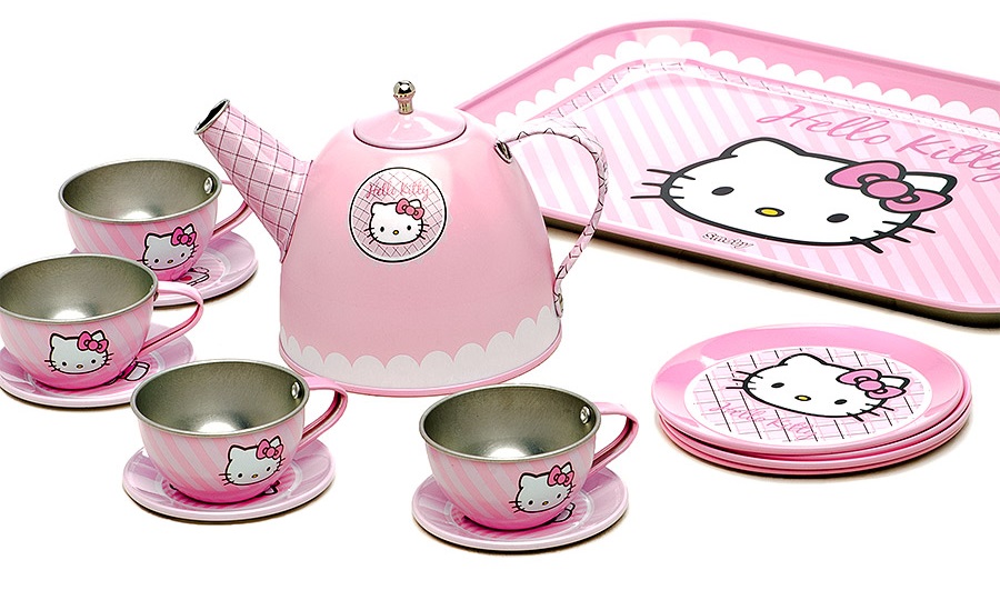 Набор металлической посудки, Hello Kitty, 14 предметов  