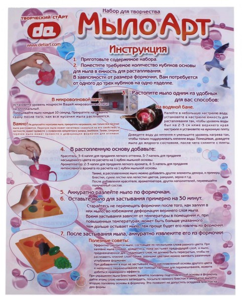 Инструкция мыла ручной работы Инструкция мыла ручной работы