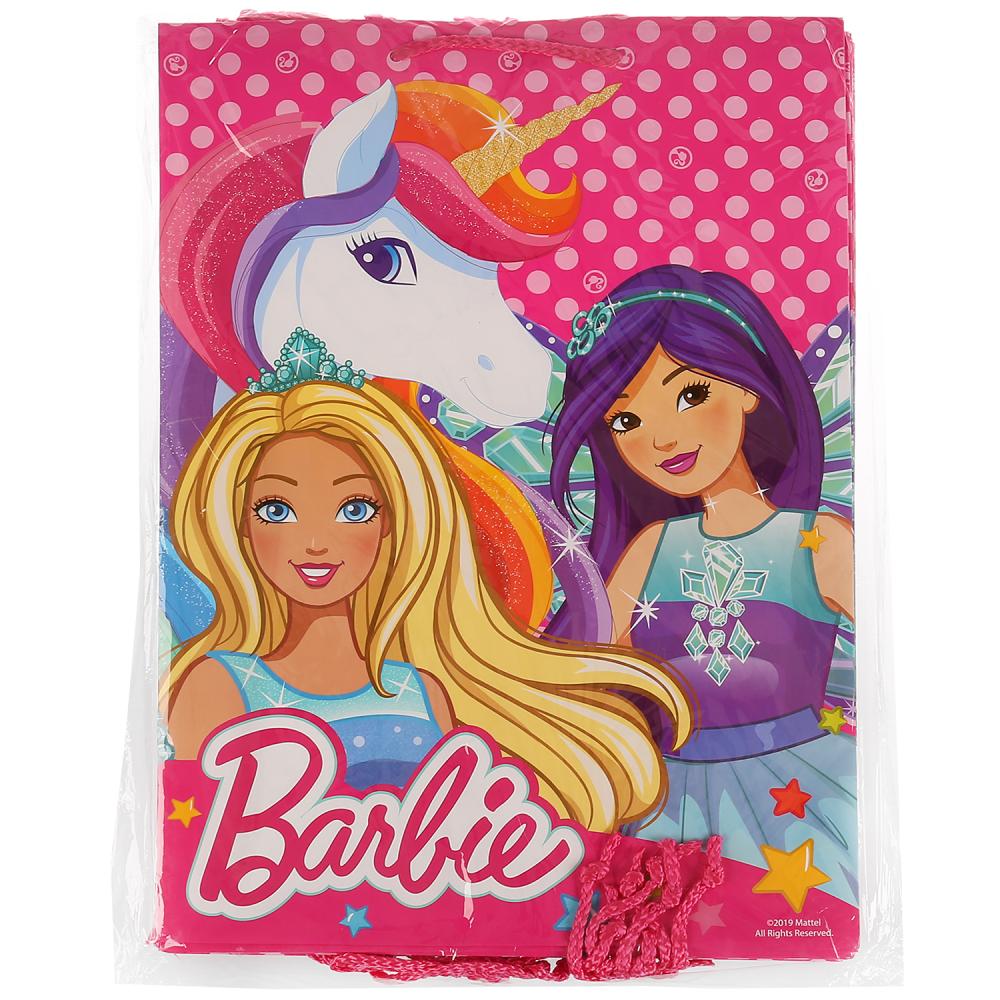 Пакет подарочный Barbie, глянцевый  