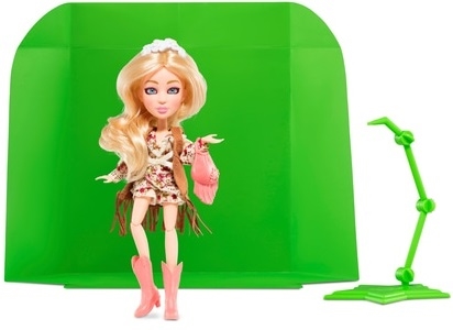 Кукла Instagirl SnapStar – Aspen 23 см. с аксессуарами, подставкой и зелёным экраном  