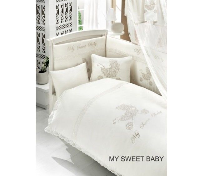 Комплект постельного белья из 3 предметов серия My Sweet Baby Комплект постельного белья из 3 предметов серия My Sweet BabyДетское постельное белье<br>Комплект постельного белья из 3 предметов серия My Sweet Baby<br>