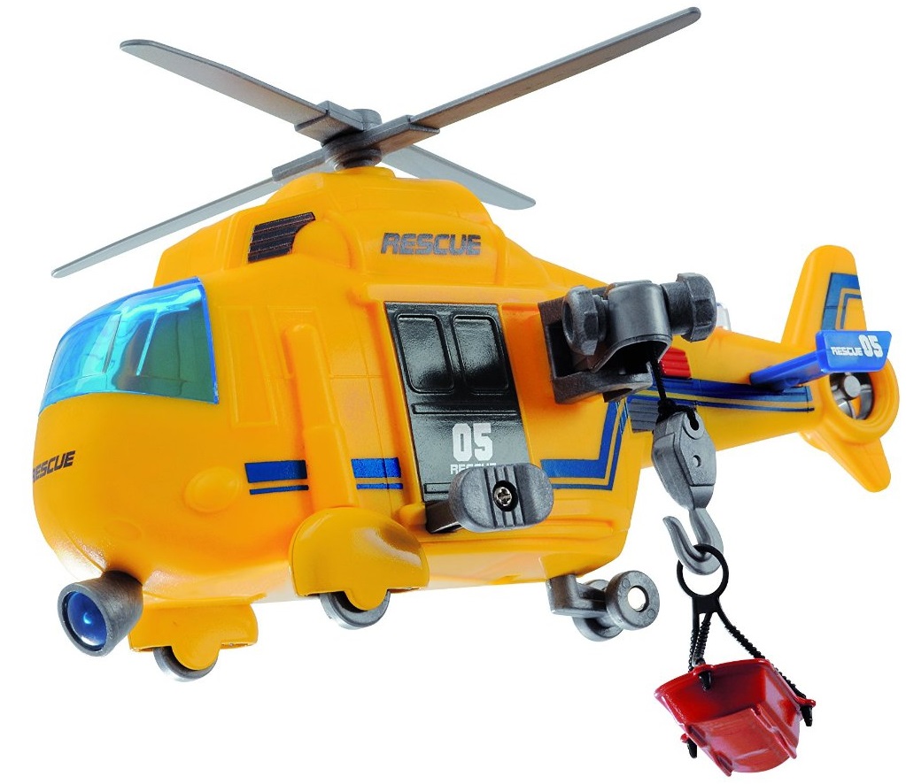 Спасательный вертолет со светом и звуком, 18 см.  